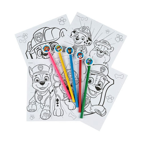 Load image into Gallery viewer, Undercover - paw patrol coloring pad with coloured pencils
