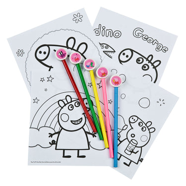 Undercover kleurblok peppa pig met 5 kleurpotloden
