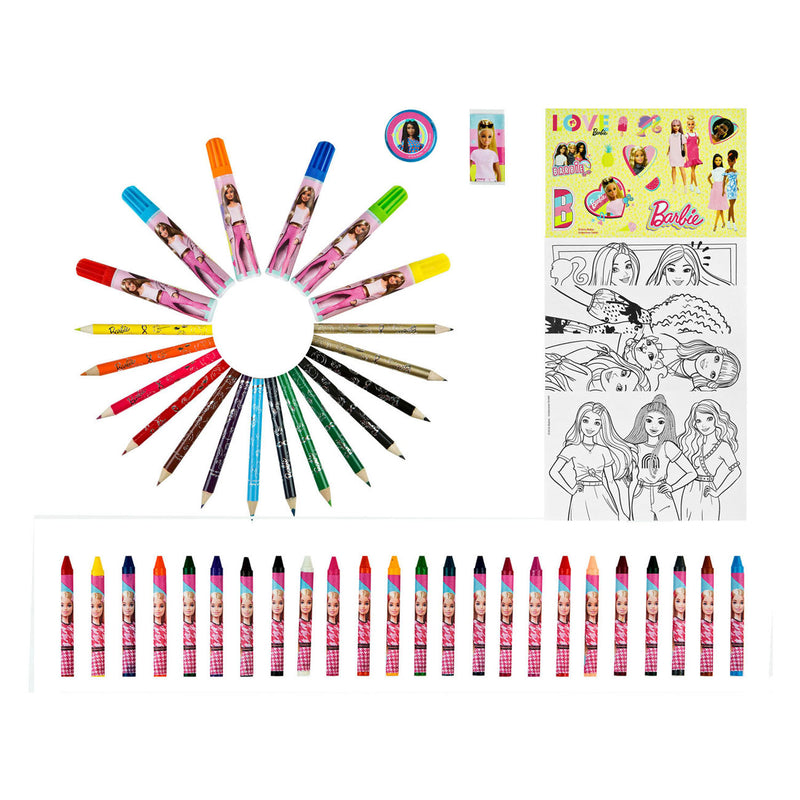 Load image into Gallery viewer, Undercover kleurkoffer barbie, 51dlg.
