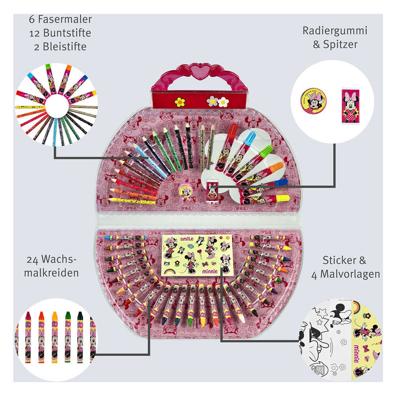 Load image into Gallery viewer, Undercover kleurkoffer minnie mouse, 51dlg.
