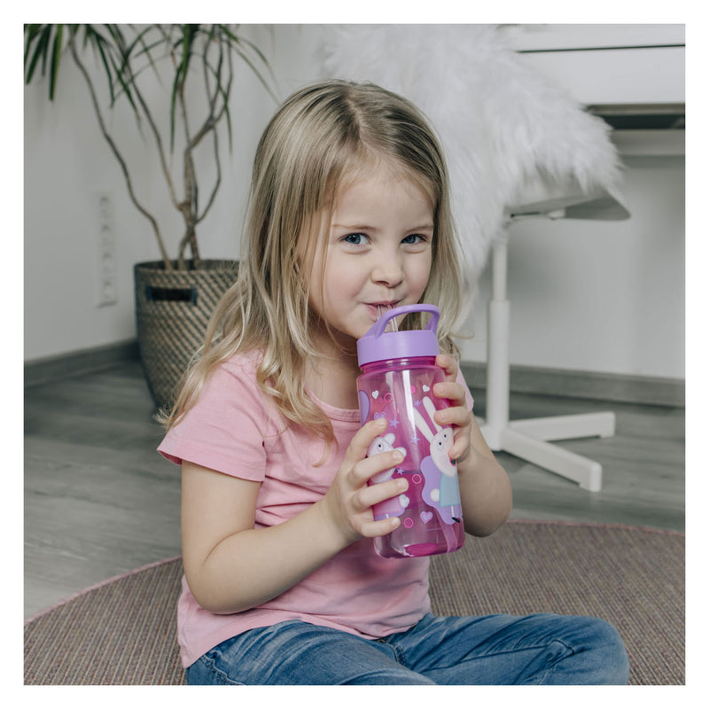 Load image into Gallery viewer, Undercover świnka peppa serie - bidon - 500 ml - met stroombeker - bpa-vrij
