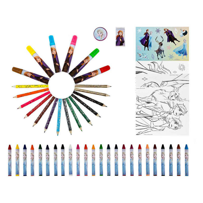 Load image into Gallery viewer, Merkloos sans marque kleurkoffer disney frozen, 51dlg
