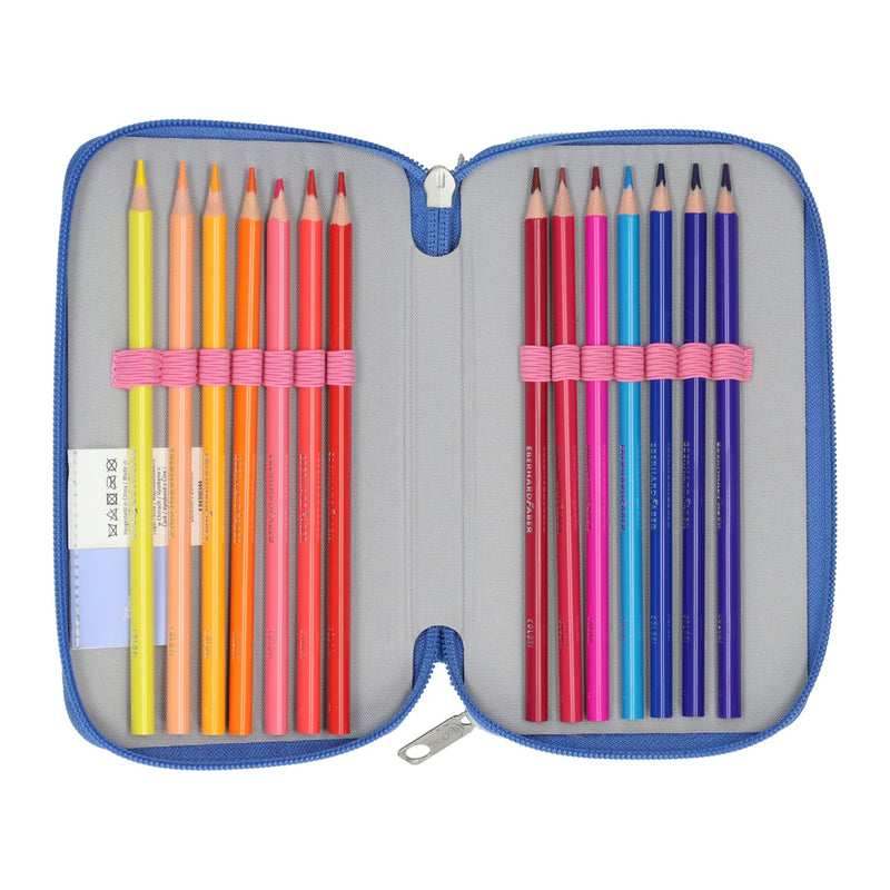 Load image into Gallery viewer, Undercover stitch gevuld 3-vaks etui
