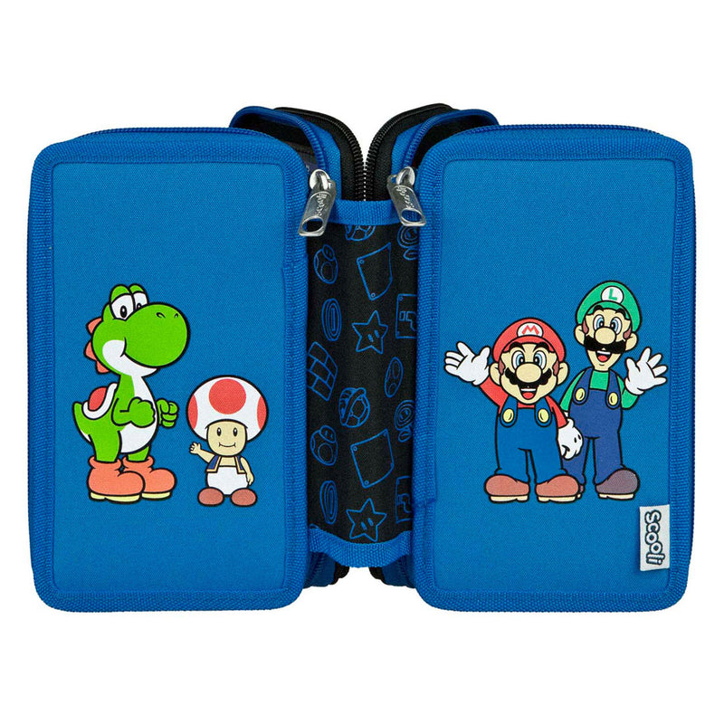 Load image into Gallery viewer, Undercover gevulde etui super mario 3-vaks
