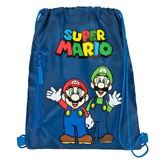 Undercover gymtas super mario blauw