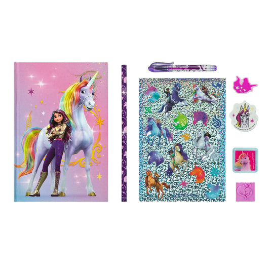 Undercover unicorn academy creatieve set met notitieboek, 8dlg