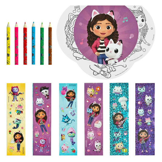 Undercover gabby's poppenhuis creatieve kleurset in koffertje