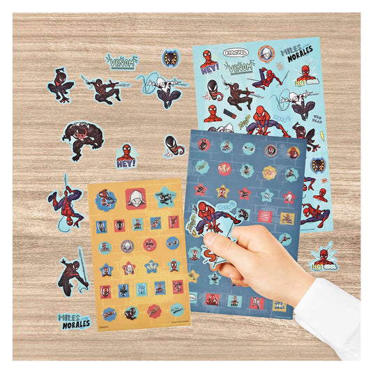 Undercover super sticker set spiderman - 500+st.