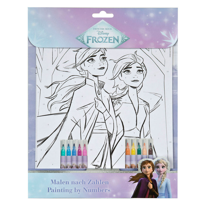 Load image into Gallery viewer, Undercover kleuren op nummer set frozen
