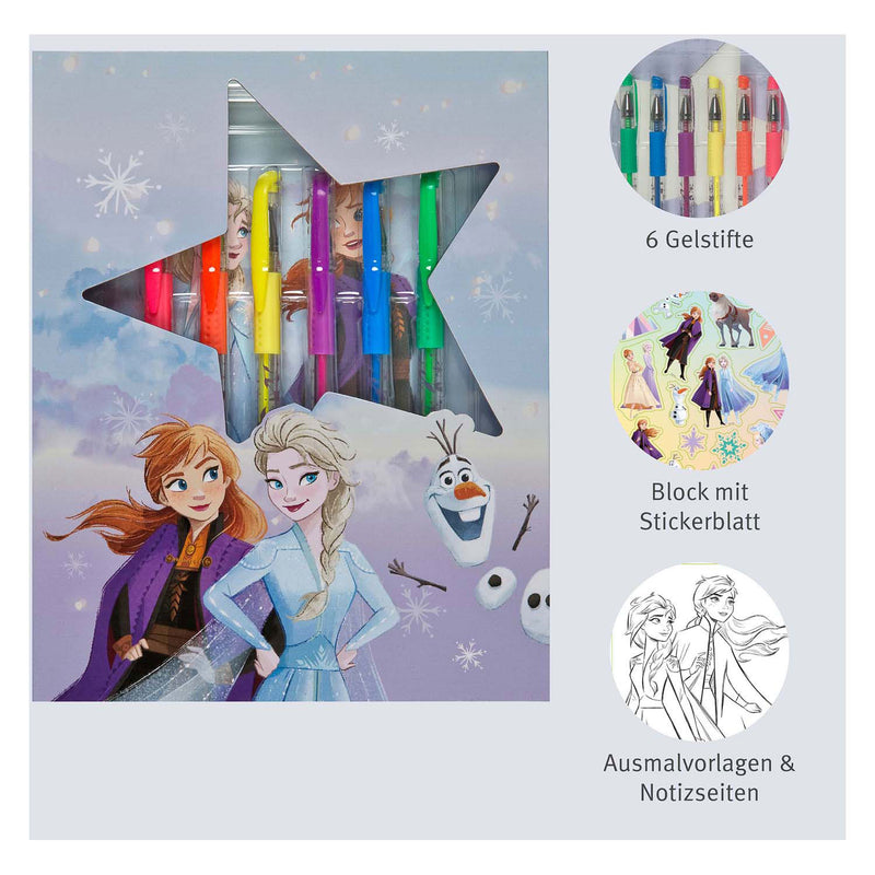 Load image into Gallery viewer, Undercover kleurset met gelpennen frozen
