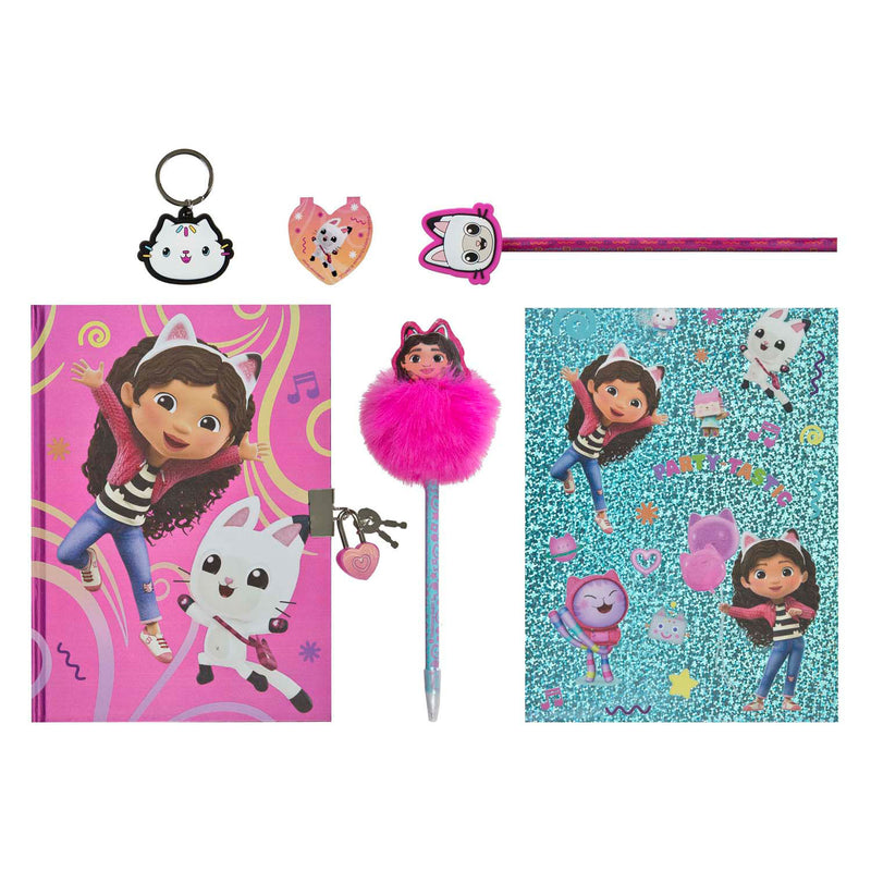 Load image into Gallery viewer, Glitter dagboek set gabby's poppenhuis - 6dlg.
