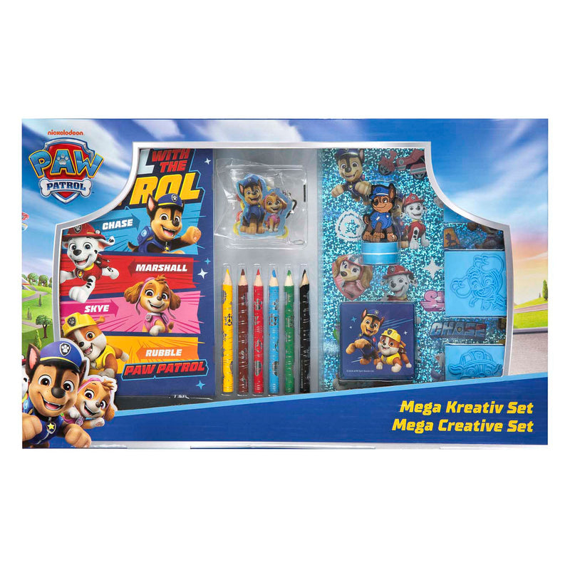 Load image into Gallery viewer, Paw patrol mega kleur- en stempelset - 15dlg.
