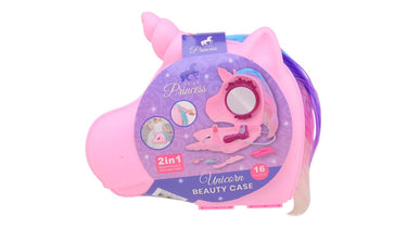 Johntoy john toy eenhoorn beauty case met koord 25x21cm