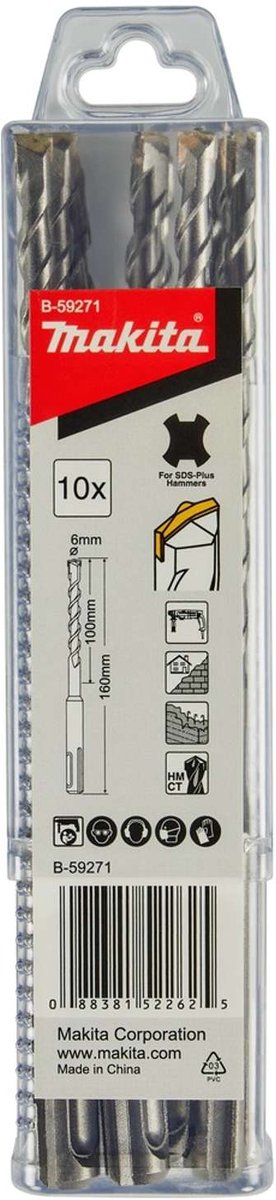 Makita 6 x 160 mm sds-plus betonboor - b2s: - b-59271