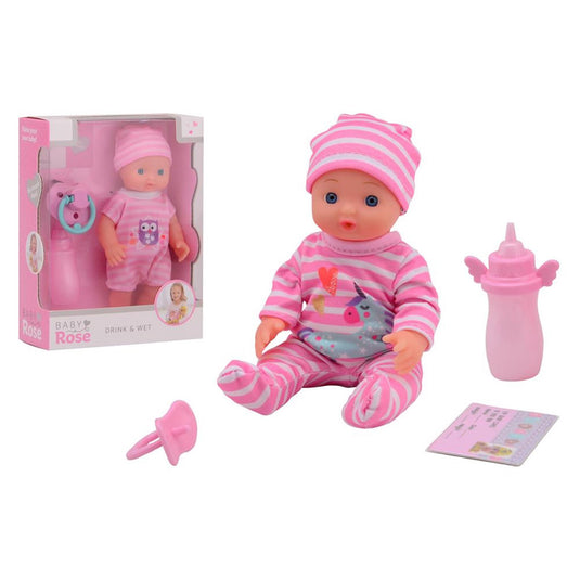 Johntoy john toy baby rose drink + plas pop 17cm