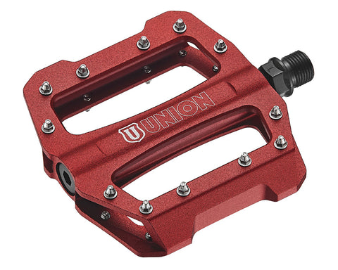 Union pedal SP1300 alu cartridge+thrust bearing. Red