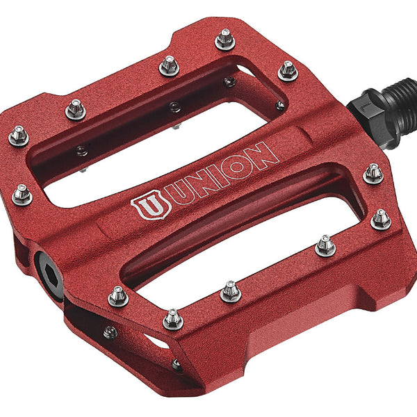 Union pedal SP1300 alu cartridge+thrust bearing. Red