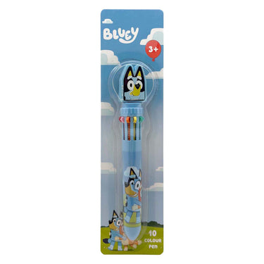 Speelgoedland bluey 10-kleurenpen met topper