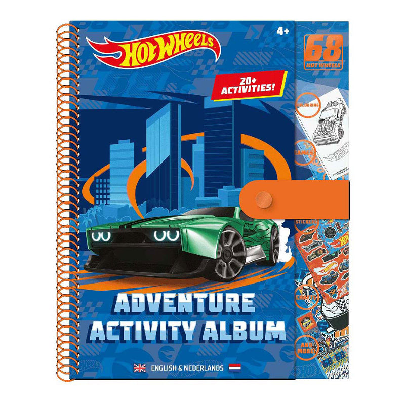 Hot wheels adventure activiteitenboek met stickers