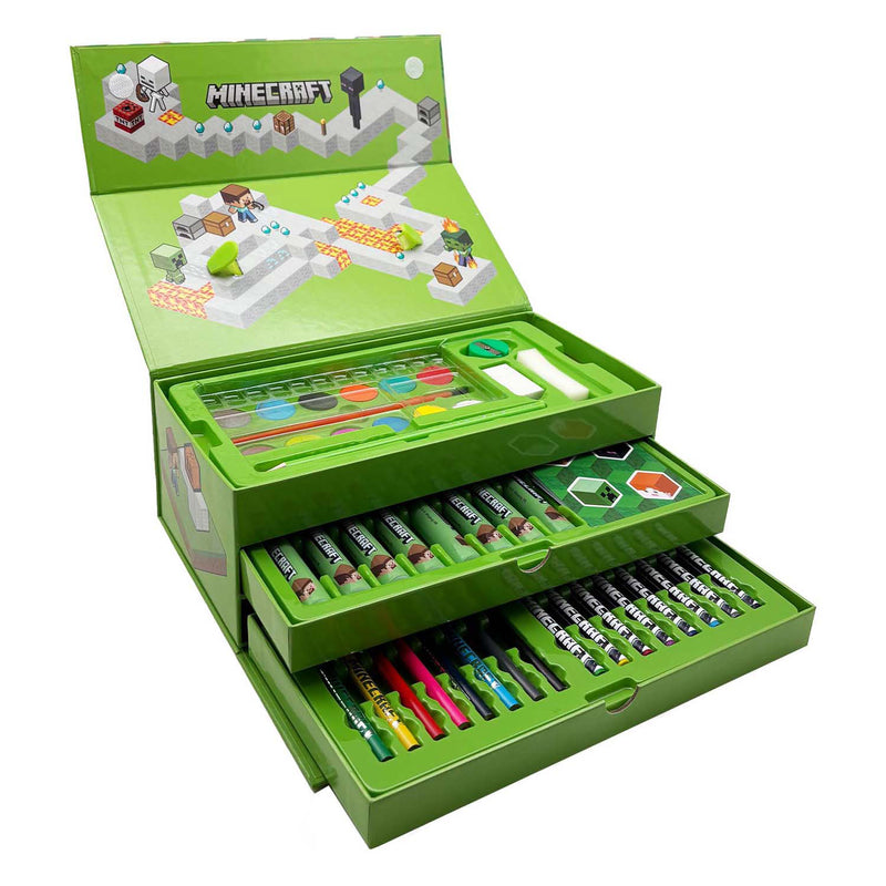 Load image into Gallery viewer, Merkloos sans marque minecraft kleurkoffer set - 52dlg.
