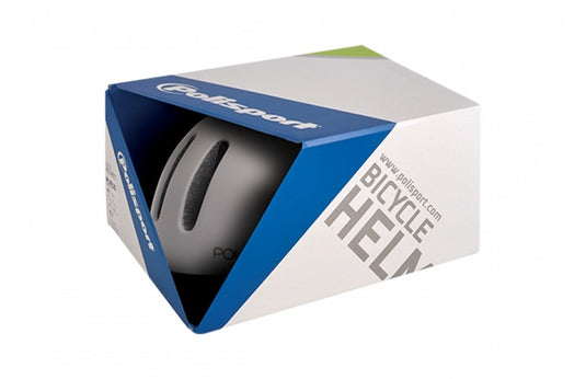 Polisport helm Commuter mat wit grijs M 54-58cm