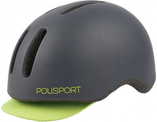 Polisport helm Commuter mat grijs fluo geel M 54-58cm