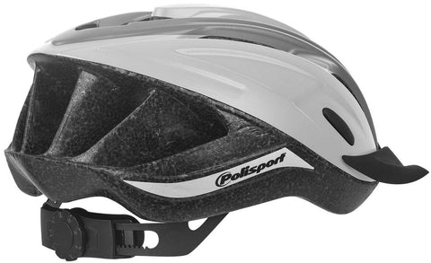 polisport ride in bicycle helmet m 54-58cm white/grey