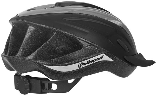 Polisport PolispGoudt ride in fietshelm m 54-58cm zwart grijs
