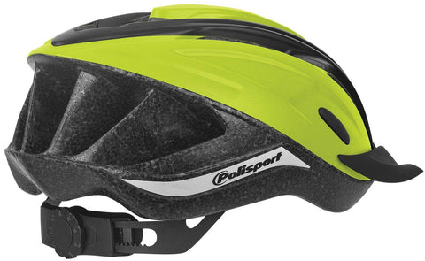 polisport ride in bicycle helmet l 58-62cm fluor yellow/black