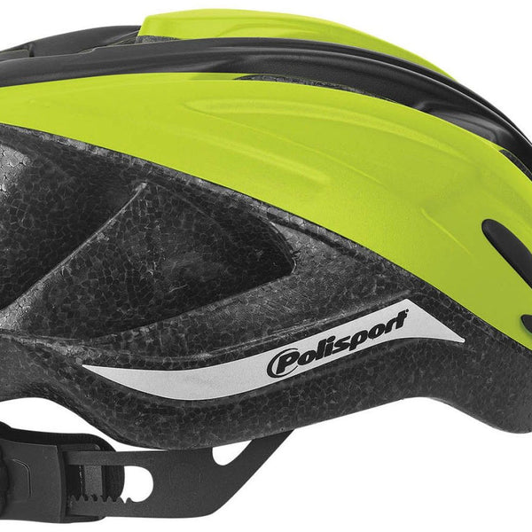 polisport ride in bicycle helmet l 58-62cm fluor yellow/black