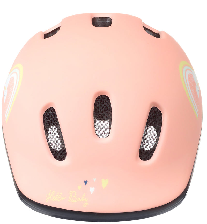 Load image into Gallery viewer, Polisport baby helm happy rainbow xxs 44-48 cm roze

