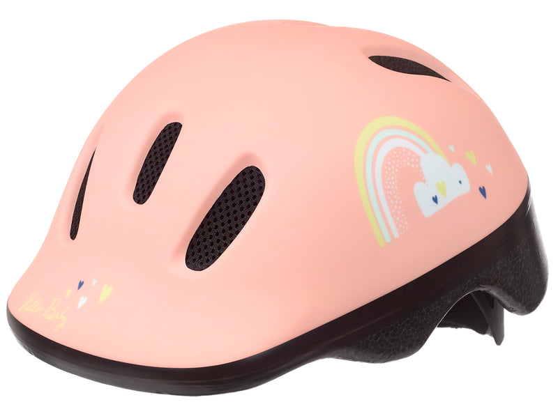 Load image into Gallery viewer, Polisport baby helm happy rainbow xxs 44-48 cm roze
