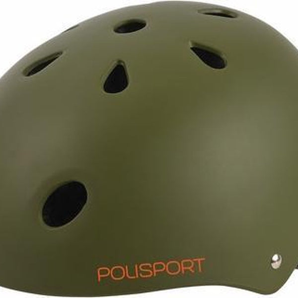 Polisport urban radical bicycle helmet s 53-55cm tag green/orange