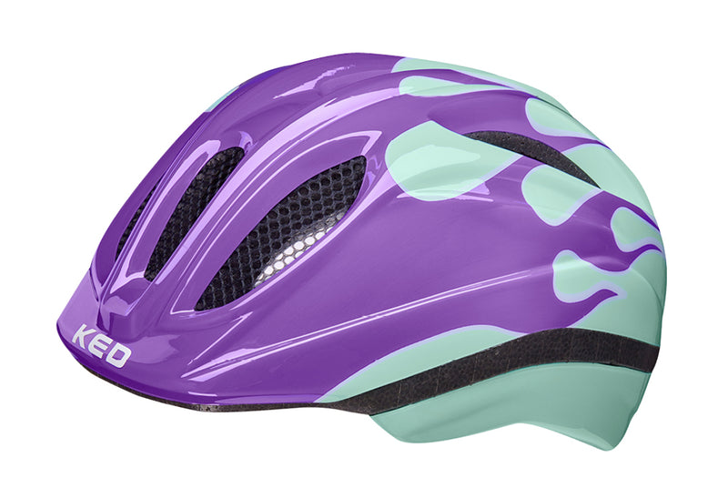 Load image into Gallery viewer, Ked fietshelm meggy ii trend s m (49-55cm) - flame lilac mint
