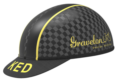 bicycle helmet ked gravelon l (58-61cm) - checkered flag