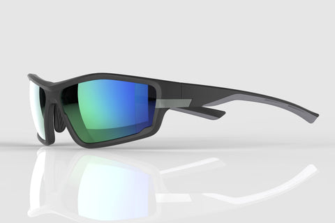 Sunglasses mirage sport anthracite with green lenses