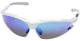 Ked Fietsbril Jackal wit (multi-blue-mirror)