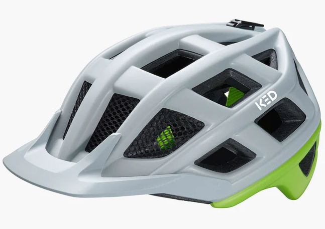 Load image into Gallery viewer, Ked Fietshelm Crom XL (60-64cm) Grijs soft Groen matt
