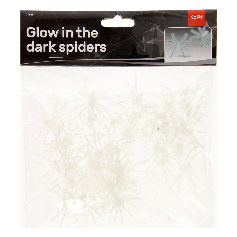 Load image into Gallery viewer, Folat bv glow in the dark spinnen, 50st.
