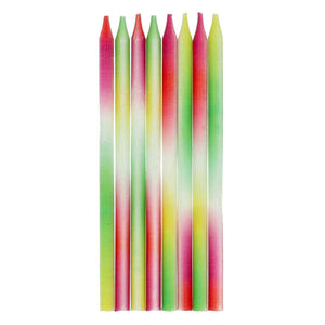 Folat bv kaarsjes neon delight - 24st.