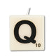 Paperdreams letter kaarsje letter q, set van 4