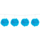 Folat bv blauwe pompom slinger