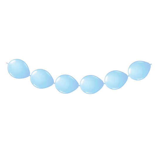 Folat bv lichtblauwe knoopballonnen, 8st.