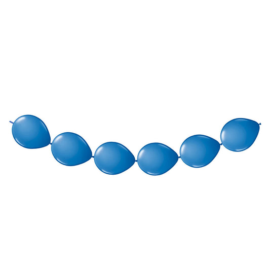 Folat bv blauwe knoopballonnen, 8st.