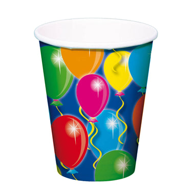 Folat bv bekers ballonnen, 8st.