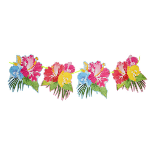 Folat bv slinger tropische bloemen, 6mtr.