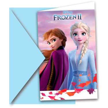 Folat bv disney frozen 2 uitnodigingen, 6st.