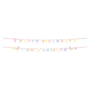 Folat bv letterslinger unicorns rainbows, 2st.