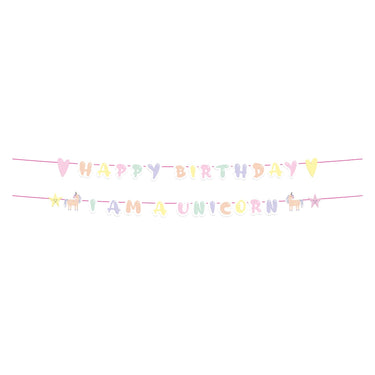 Folat bv letterslinger unicorns rainbows, 2st.