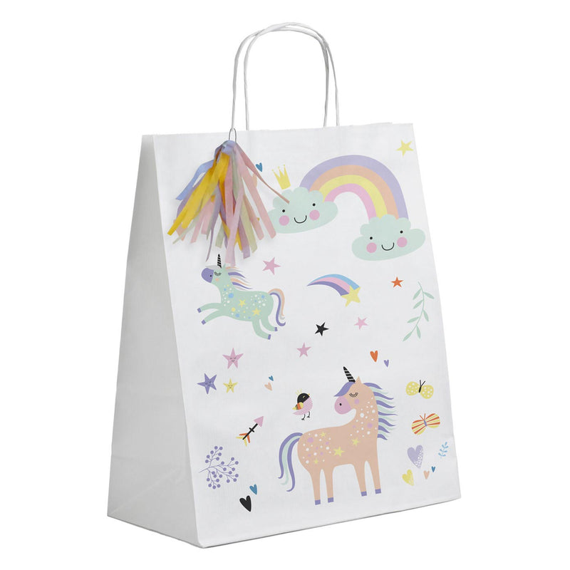 Load image into Gallery viewer, Folat bv uitdeelzakjes unicorns rainbows, 6st.
